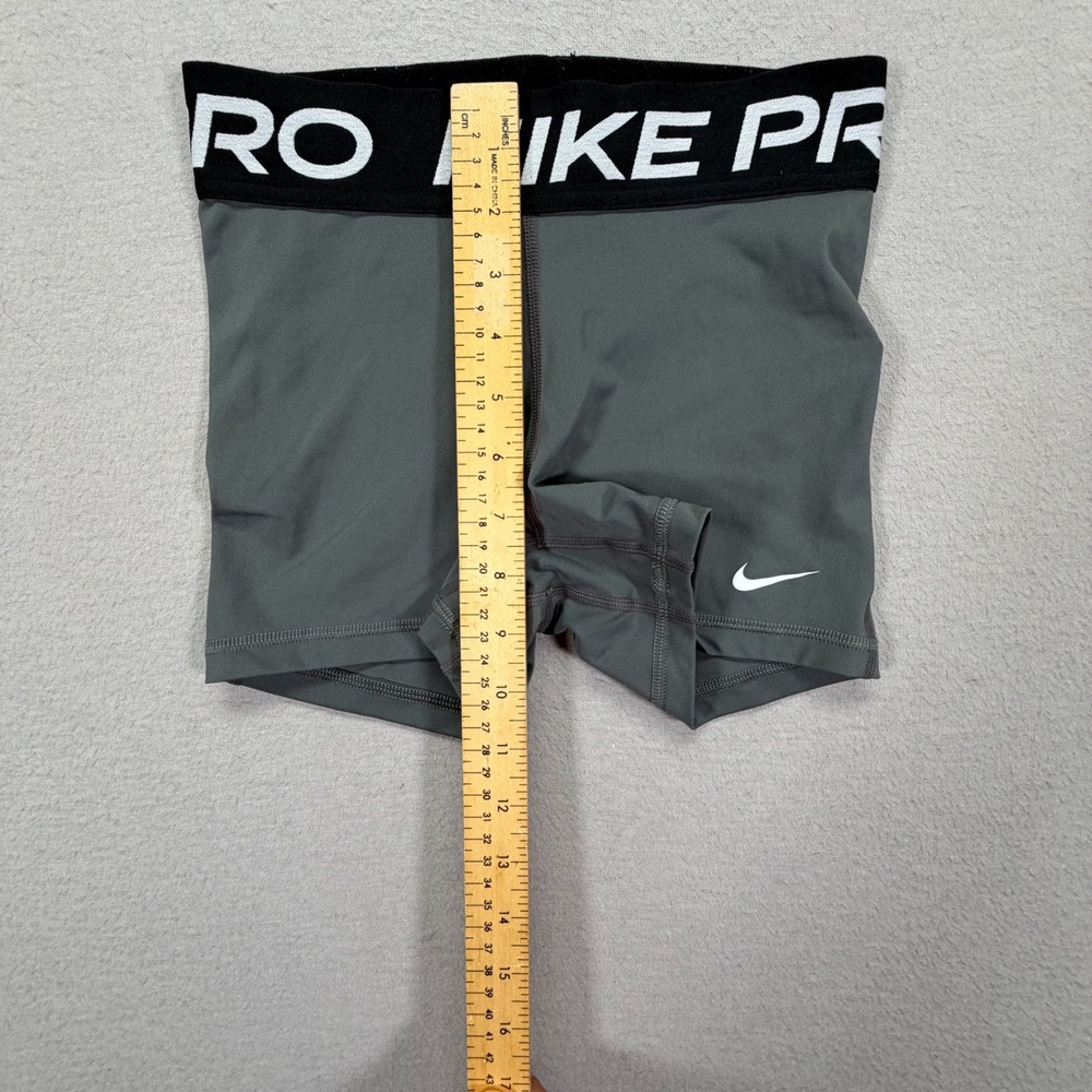 Nike Women Shorts Compression Grey Dri-FIT Pro 3 Inch Inseam XS - Picture 5 of 9
